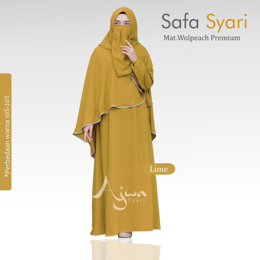 Safa Syari by Ajwa Syari/ Gamis Polos Wanita