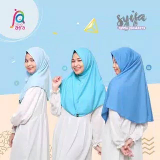 SYIFA jilbab AFRA non Ped - jilbab syiria - jilbab Kaos Afra