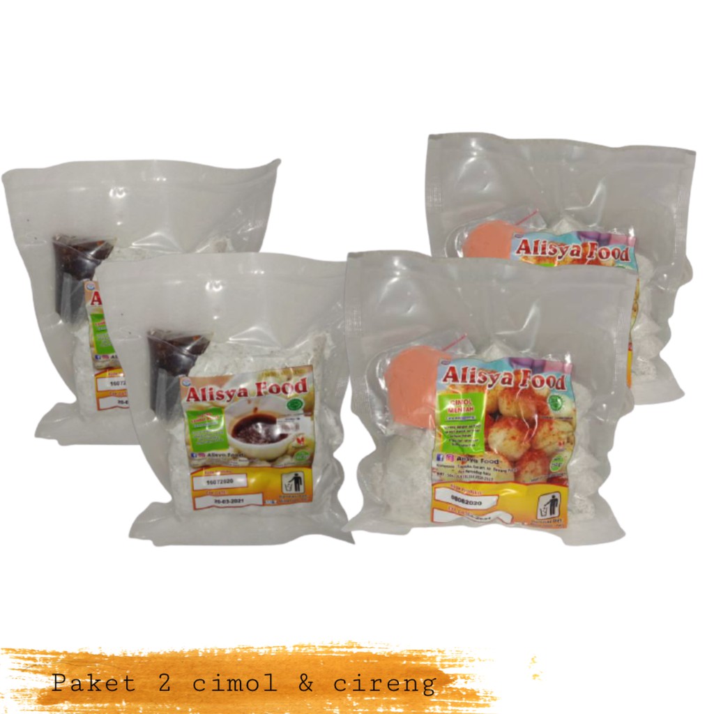 Alisya Food Cimol pedas + Cireng Bumbu Rujak [paket 2]