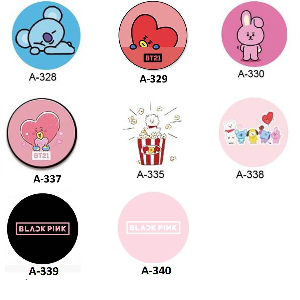 Pop Socket HP BT21 Akrilik / Phone Holder BTS / Phone Grip / Popsocket KPOP Korea Blackpink