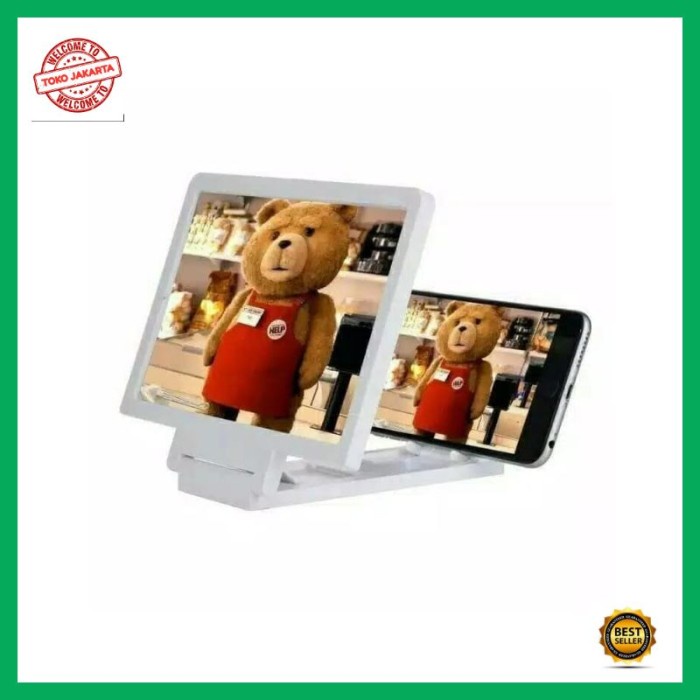 BAROKAH GAMIS Screen Magnifier 3D HAND Phone kaca pembesar layar HP TABLET IPAD