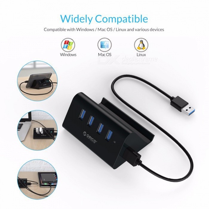ORICO SHC-U3 4 Port USB HUB 3.0 High Speed With Stand - 4 port