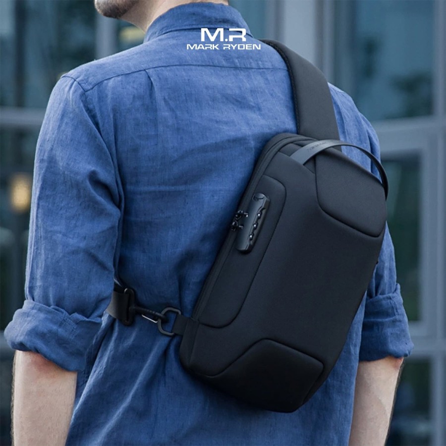 Tas Selempang MARK RYDEN MR7116 Original Sling Bag Anti Maling TSA USB