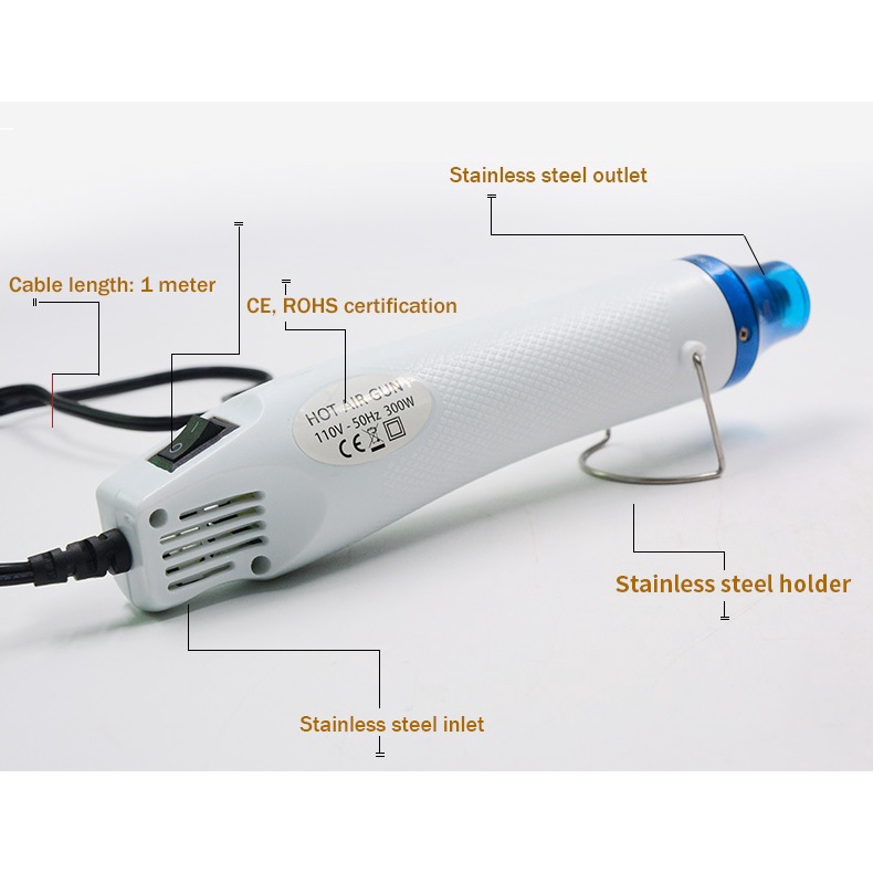 MOFA MF300 Mini Portable Heat Gun - Blower Pemanas Portabel Serba Guna