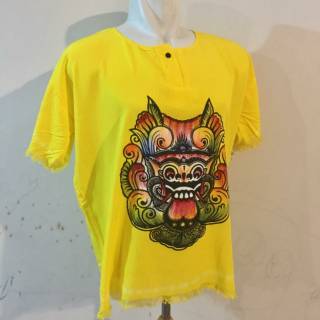 Baju Barong  Bali  Polos Kaos  Barong  Bali  Polos Shopee 