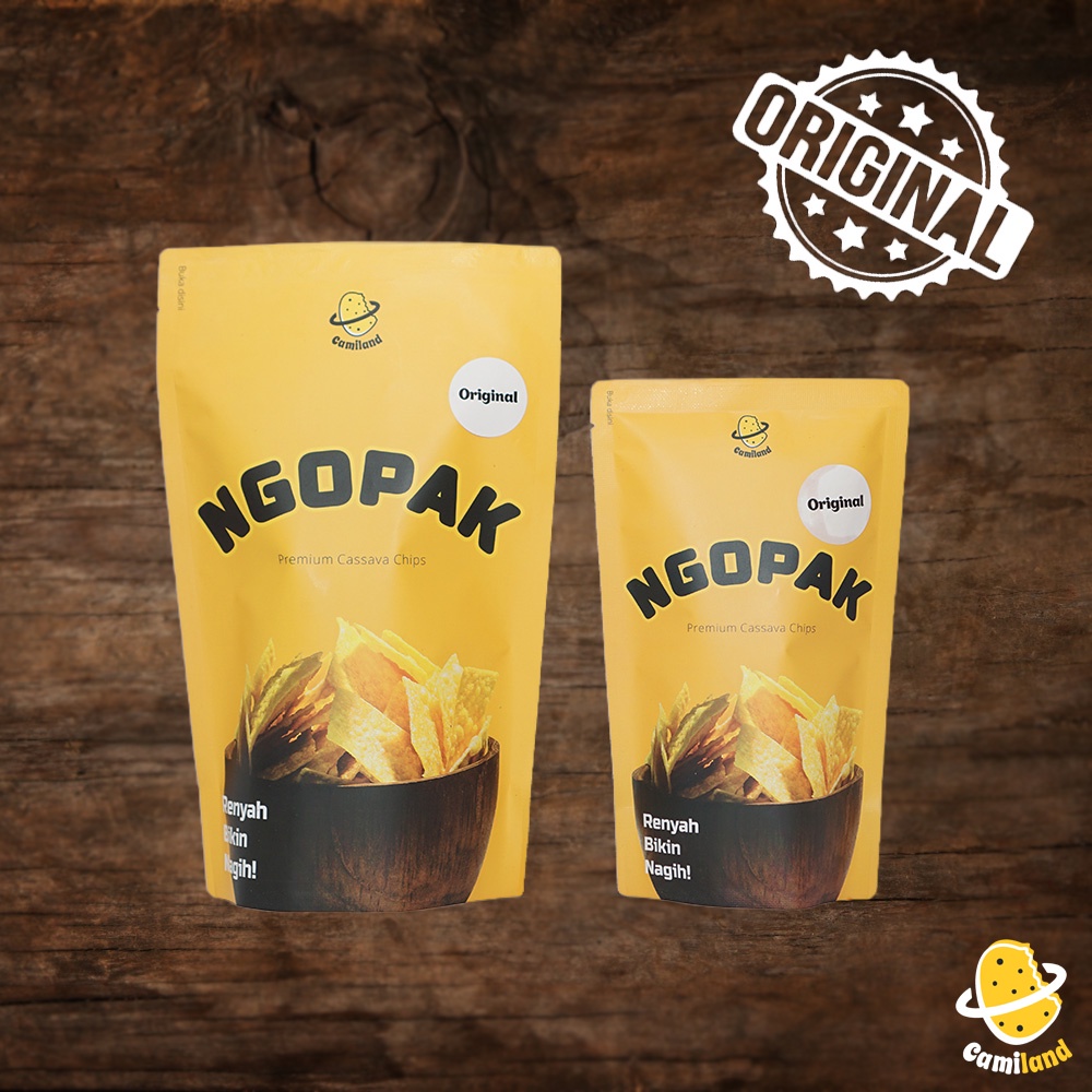 

NGOPAK ORIGINAL by CAMILAND.IDN / KRIPIK / KERIPIK SINGKONG / KERIPIK OPAK PREMIUM / DAUN JERUK