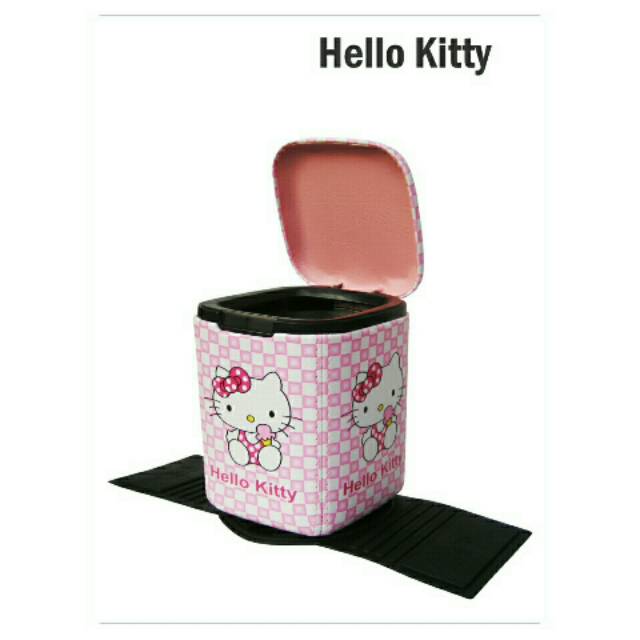 TEMPAT SAMPAH/ TEMPAT SAMPAH MOBIL HELLO KITTY/ TEMPAT SAMPAH HELLO KITTY