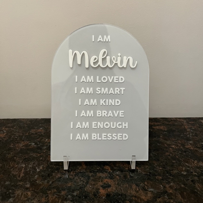 AFFIRMATION BOARD ACRYLIC BOARD PAJANGAN KADO HADIAH AKRILIK