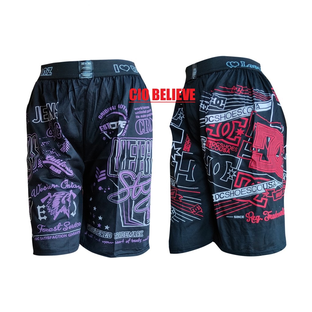 Celana Pendek Boxer Black / Celana Kolor Pendek Harian Laki Pria Laki