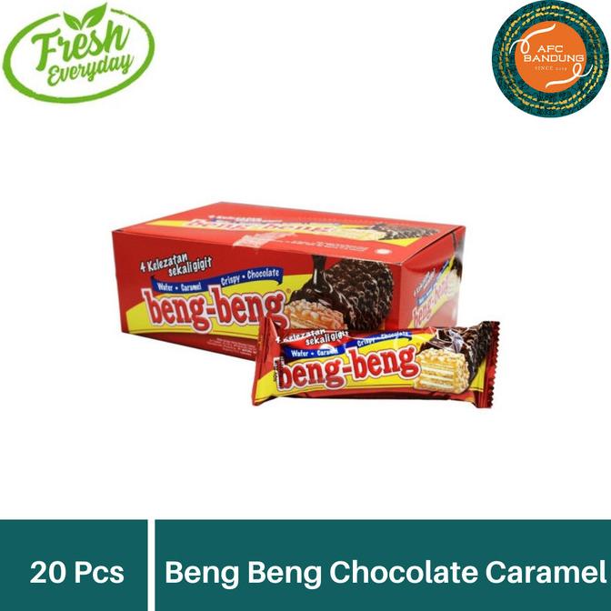 

>*>*>*>*] BENG BENG CHOCOLATE CARAMEL CRISPY WAFER 1 BOX ISI 20 Bengbeng Coklat