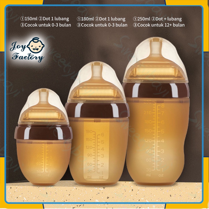Botol susu bayi Newborn Botol Silikon  tahan panas 150/250ML