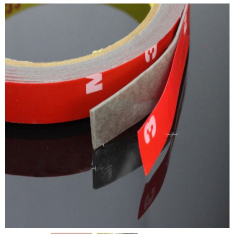 [ISOLASI] - JETTING Selotip Double Tape Acrylic 3m x 8mm - SC-3M - Red