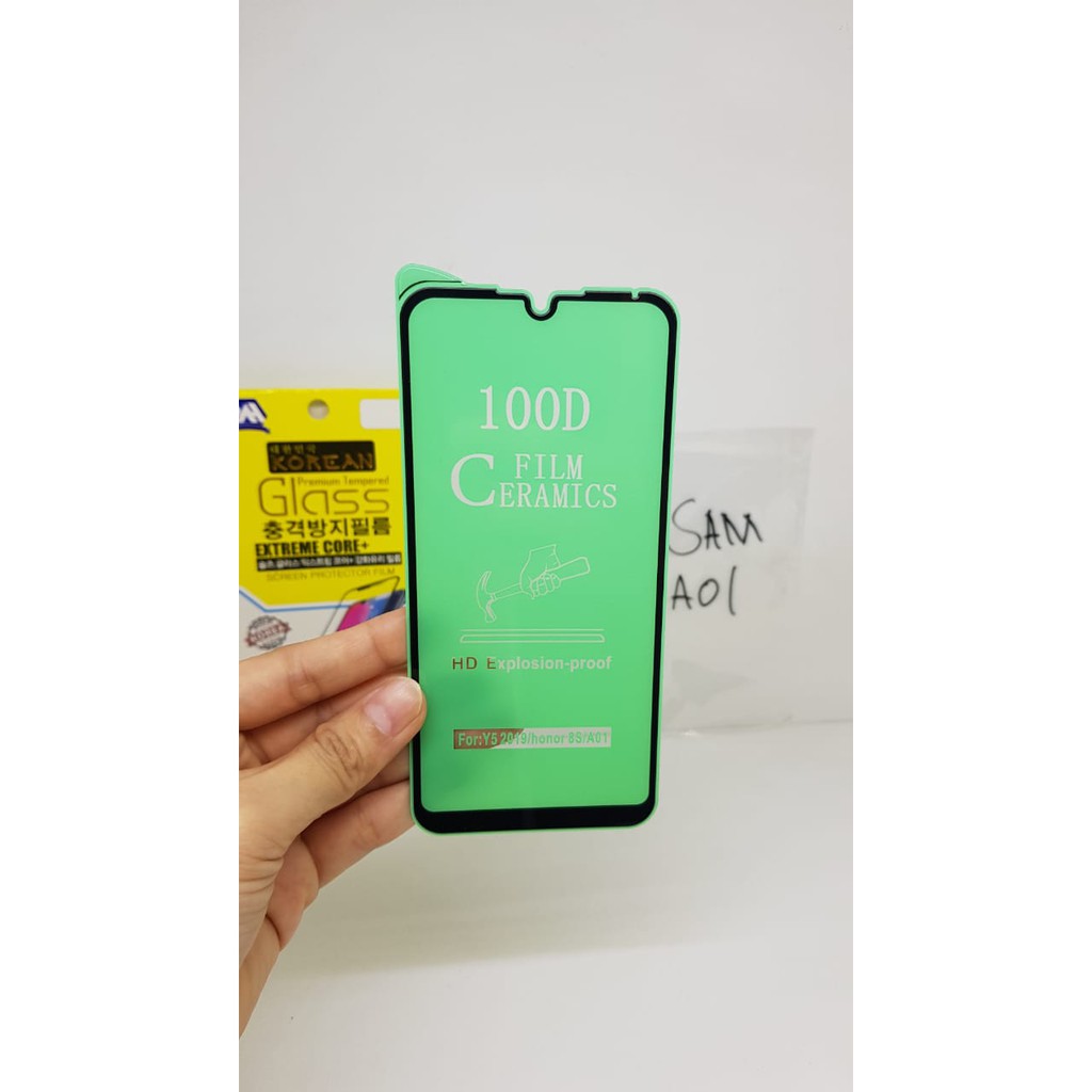 Tempered Glass CERAMIC Samsung A01 A015F 5.7&quot; Nano Ceramic ANTI PECAH 360 Degree Bending Not Broken
