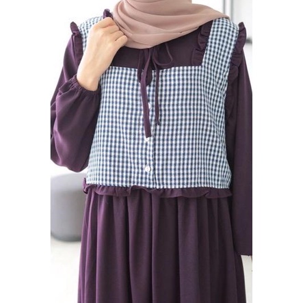 Gamis Remaja Jumbo Ld 120 130 140 ZAKIYA MAXI  S M L XL XXL 3XL 5L Gamis Dress Katun Kondangan Wanita