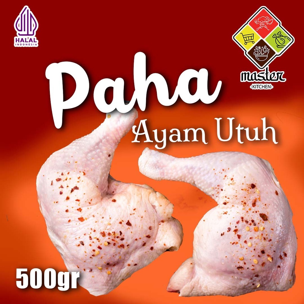 

DAGING AYAM PAHA AYAM UTUH PAHA ATAS PAHA BAWAH KULIT BERSIH BEKU SEGAR / PAHA PISTOL PAHA UTUH AYAM BROILER FROZEN FRESH 0.9 - 1KG