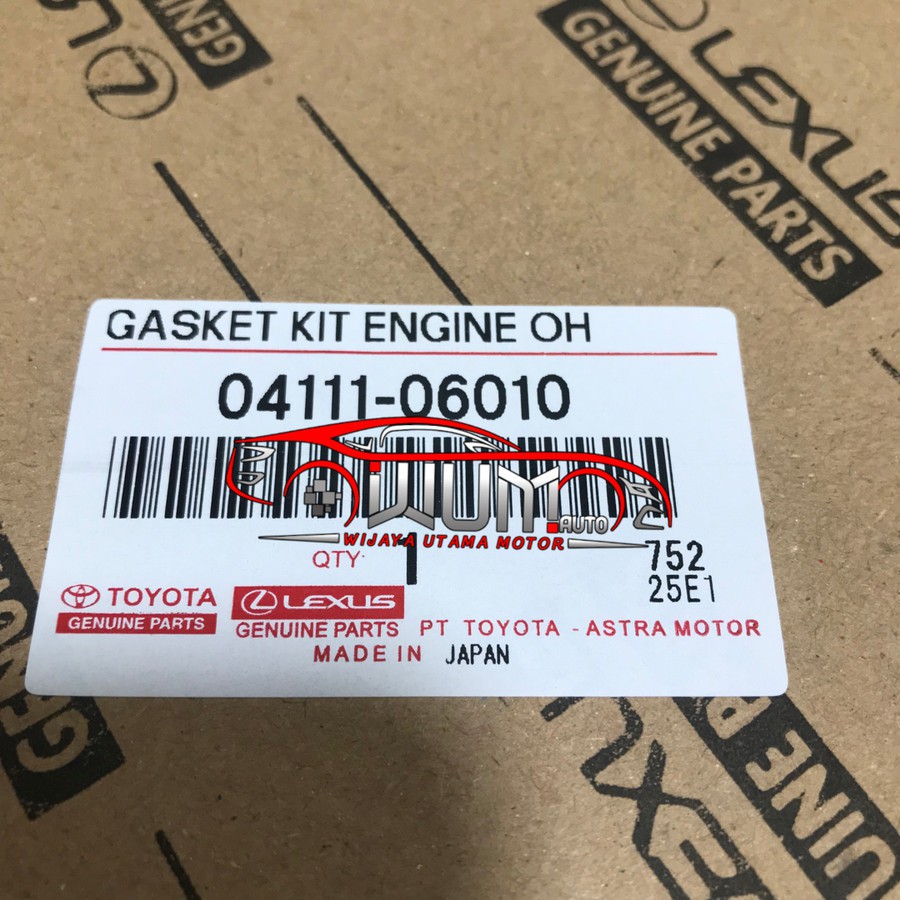 GASKET SET ENGINE PACKING SET PAKING SET MESIN KIJANG 7K 1.8