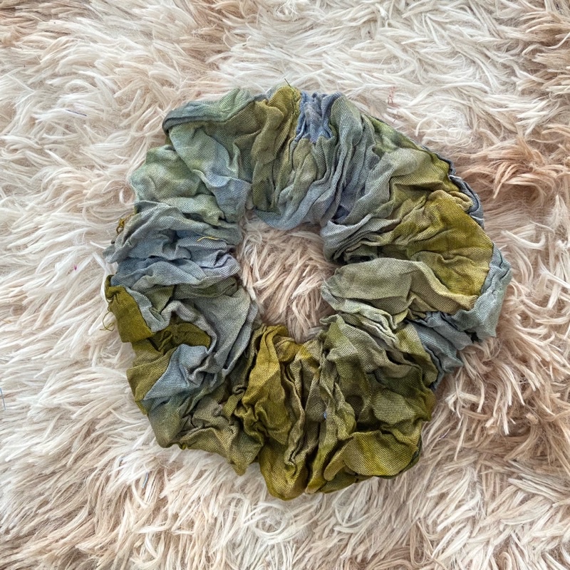 Scrunchie Ikat Rambut / Cepol Rambut Motif Rayon