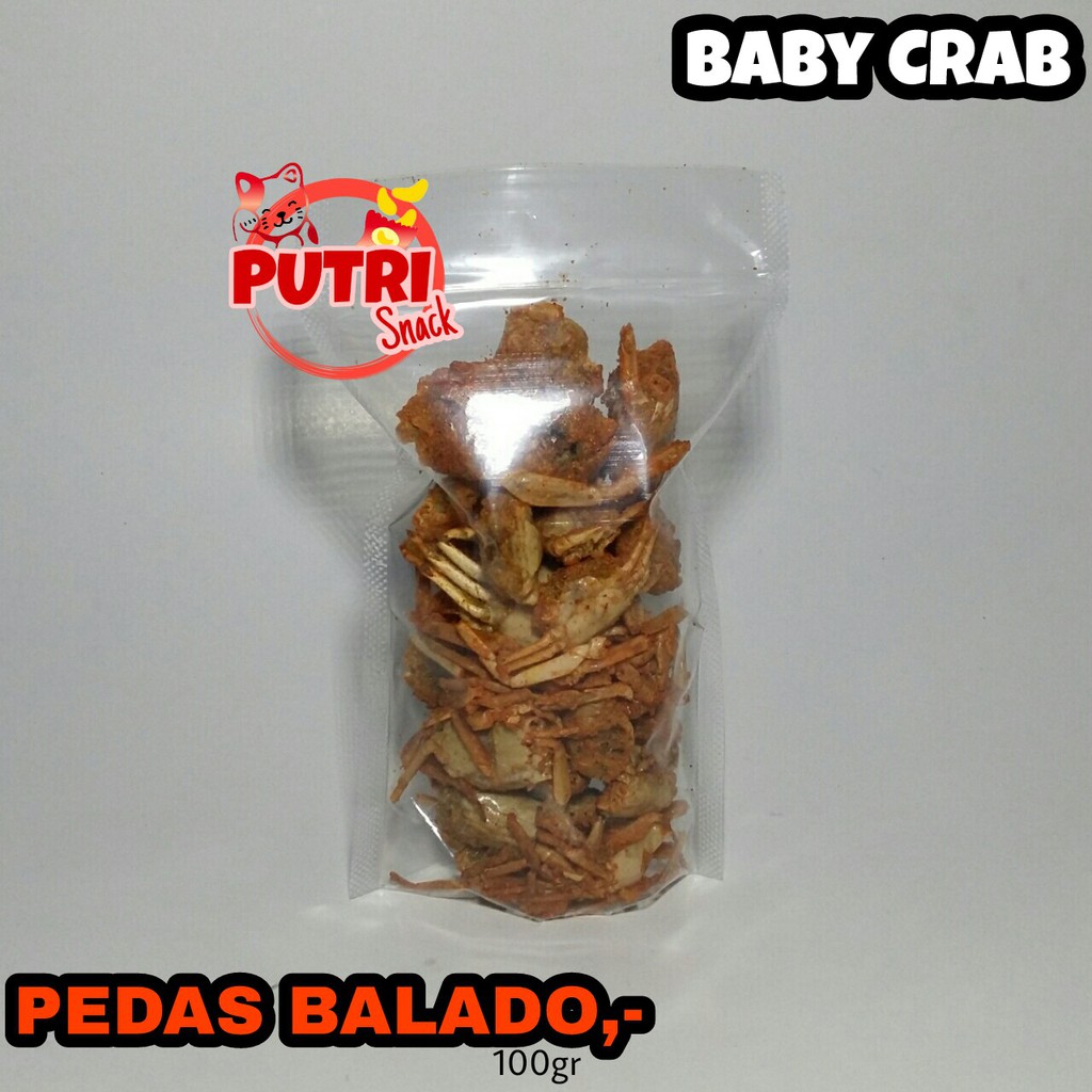 Baby crab crispy cemilan enak 50gr - 100gr