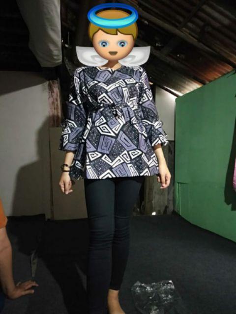 Kemeja Baju Pria Dan Wanita Seragam Kantor Kembang Baru