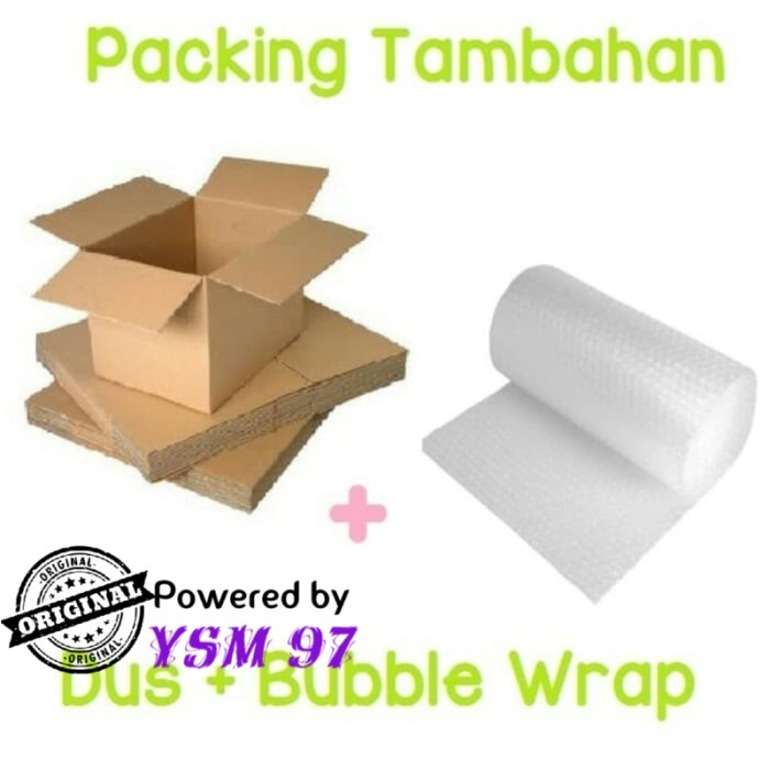 

Packing Tambahan Dus + Buble Wrap