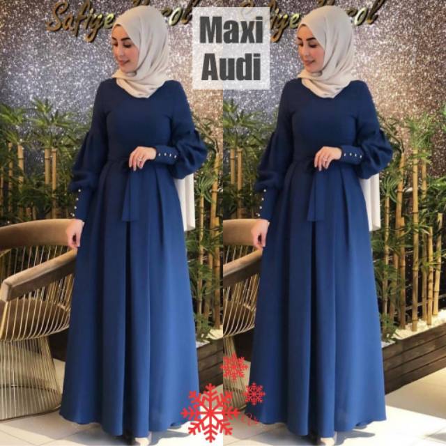 XVC - Maxi Dress Audi / Maxi Dress Wanita / Maxi Kekinian / Maxi Wanita / High Quality-2