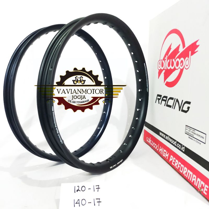 peleg pelek veleg velg Wilwood 120 140 ring 17 U shape hitam