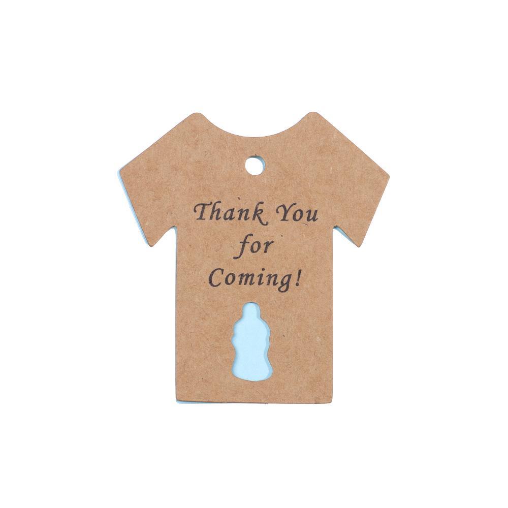 Solighter 50PCS Baby Shower Hanging Tag Hadiah Perlengkapan Pesta Gender Reveal Packing Label