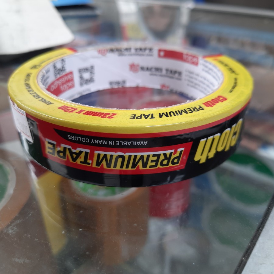 

Isolasi Lakban Kain Nachi 23mm Besar Hitam Isolasi Cloth Premium Tape 12 Meter - 1 Buah
