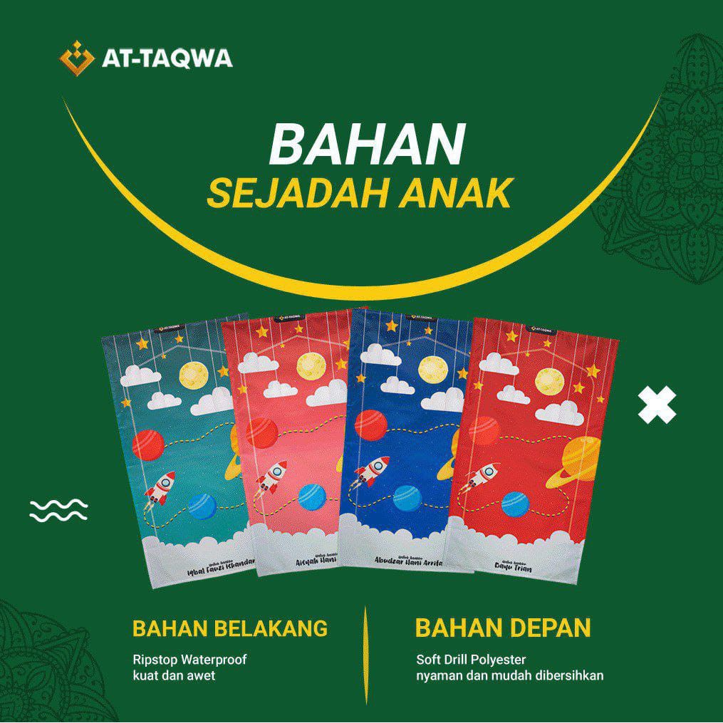 SAJADAH TRAVEL ANAK ATTAQWA PREMIUM GRATIS CUSTOM NAMA-2