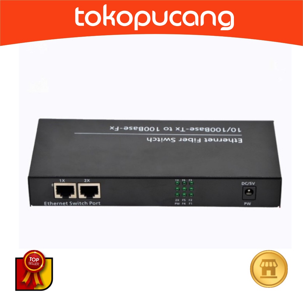 Media Converter HTB 6 Port FO 2 Port Lan 10/100 Fiber Optic FTTH