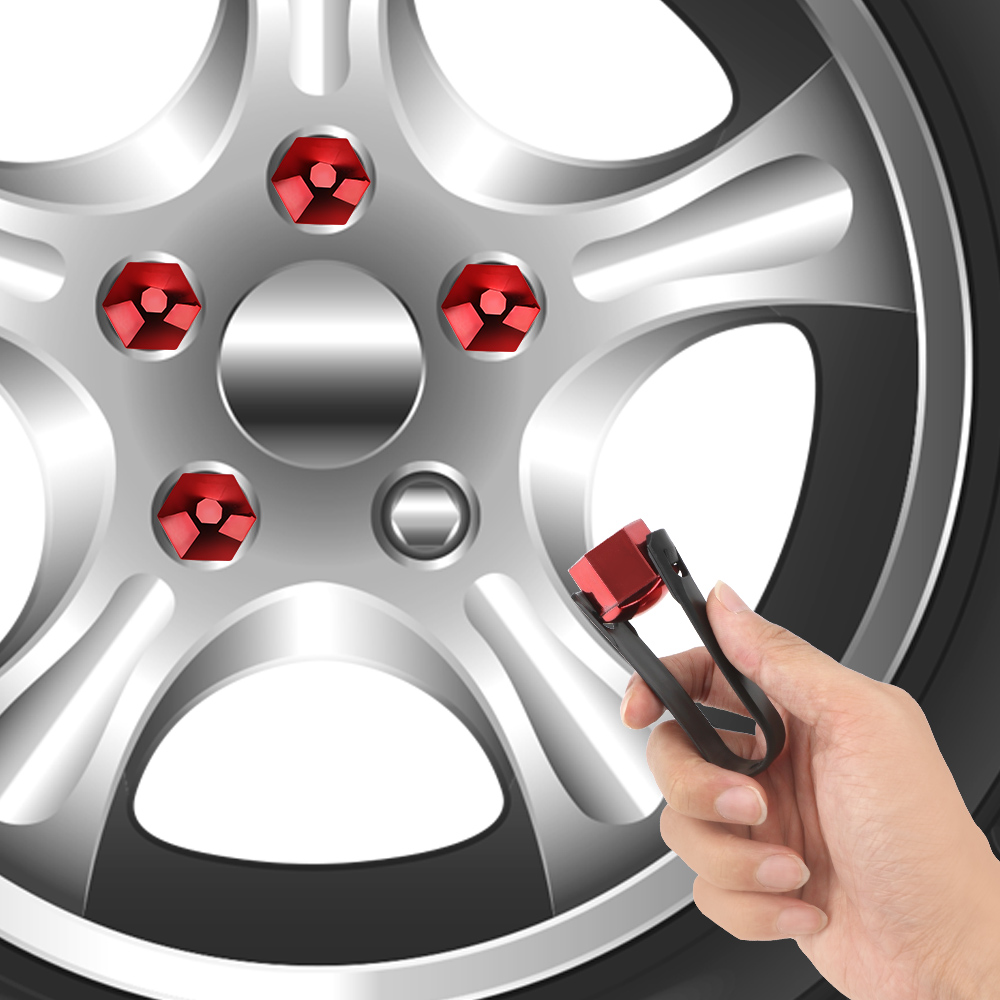 Lanfy 20 Pcs Cover Penutup Baut Velg Mobil Universal Anti Debu Warna-Warni Ukuran 17mm 19mm