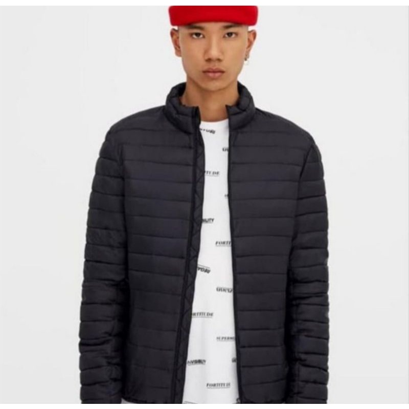 Jaket Pull And Bear Puffer Hoodie