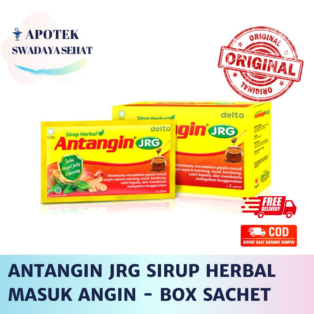 Antangin JRG cair + Madu 1 box isi 12 sachet