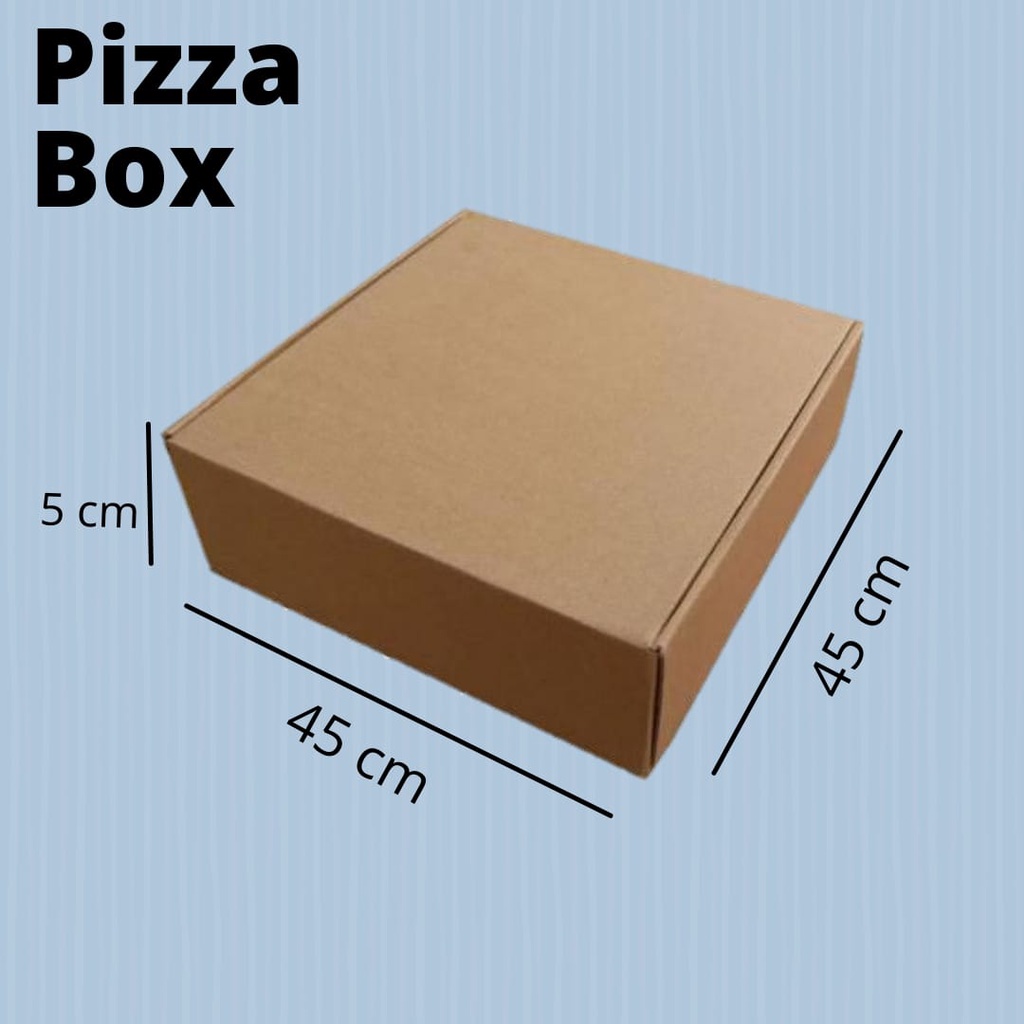 (5 pcs ) Kardus uk. 45x37x5 cm Die Cut kotak Karton Aksesoris Baju model box pizza