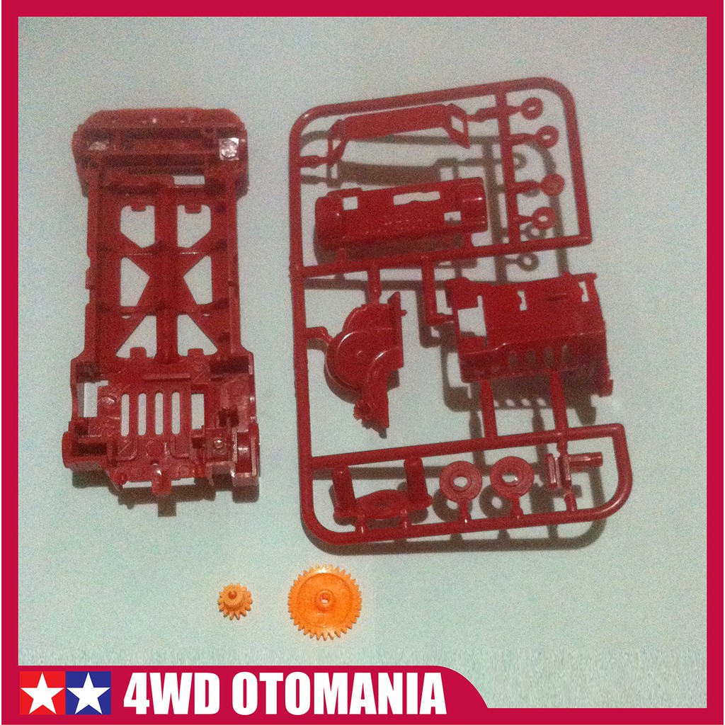 Tamiya # Chassis Super 1 (Buntung) Merah - HJH