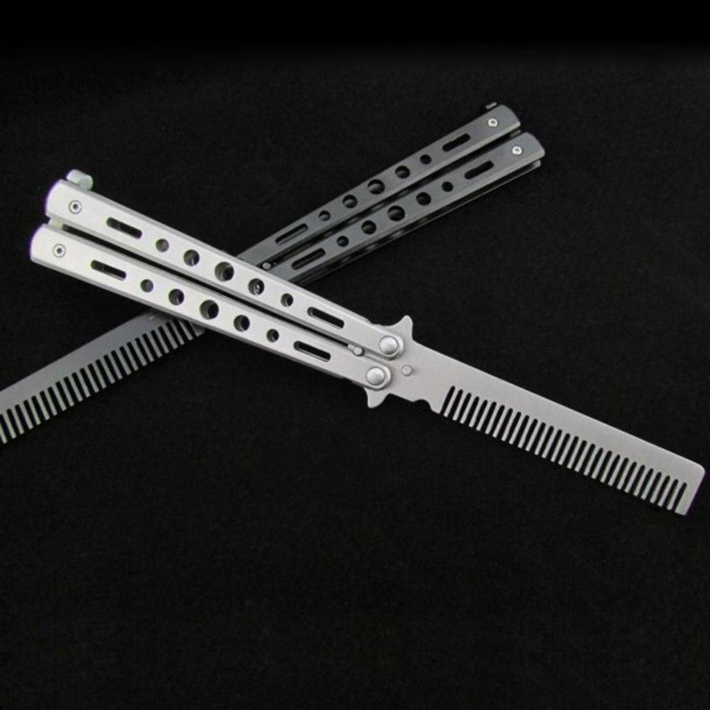 Sisir Besi Butterfly Balisong Training Knife CS GO