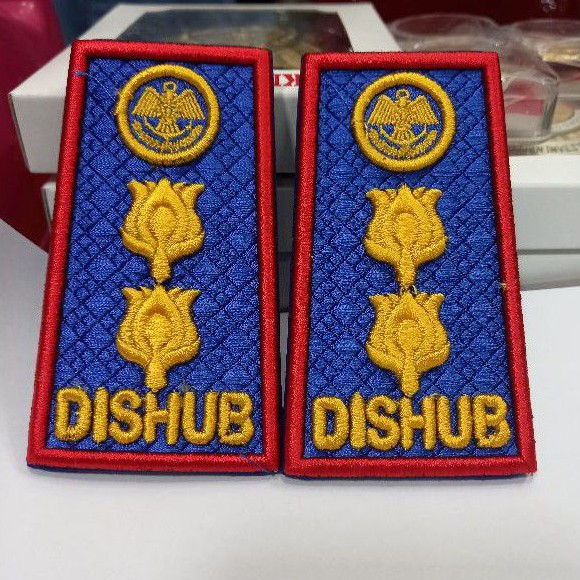 Terbaru Pangkat DISHUB Gol 4A Lis merah (Bordir Timbul)