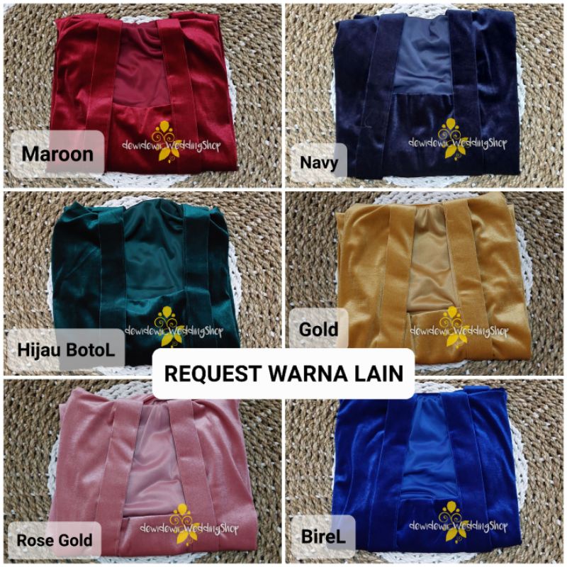 [1 Set] Kebaya Kutubaru + Jarik Instan / Motif Semen Putih