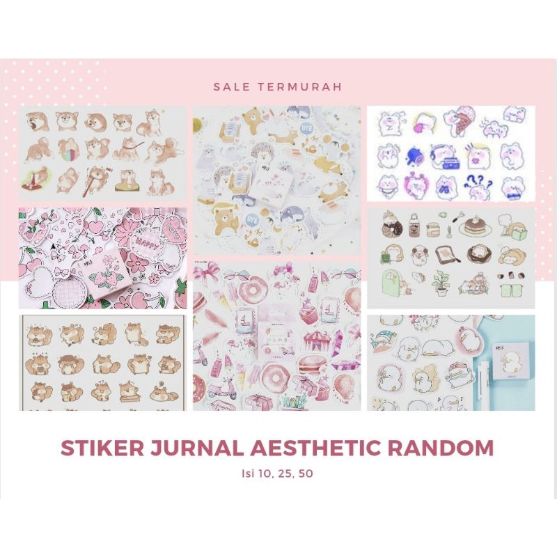 

Stiker Jurnal Diary Aesthetic Random lucu termurah