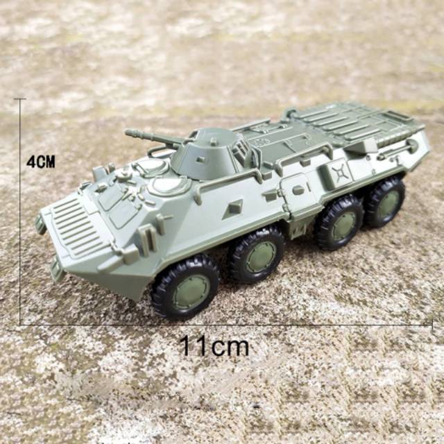 Assembly BTR 80 Armored 4x4 Wheels - Mainan Rakit Mobil Militer BTR80