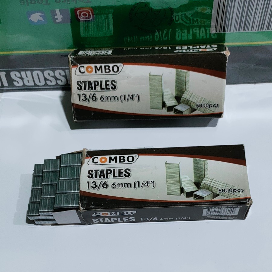 

Refill Staples Tembak 6 Mm -+5000 Pcs - Isi Staples Gun 6 mm