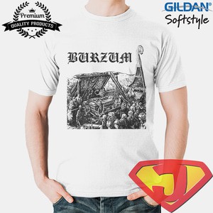Kaos Band Black Metal Pria /  Original Gildan - BURZUM