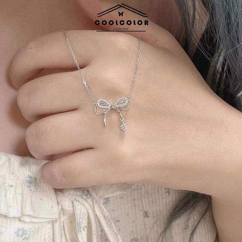 Murah❤️Kalung Wanita Korea Liontin Kupu-kupu Rantai Klavikula Anti Karat Dan Anti Luntur Hadiah Ulang Tahun Kado Fashion Aksesoris COD