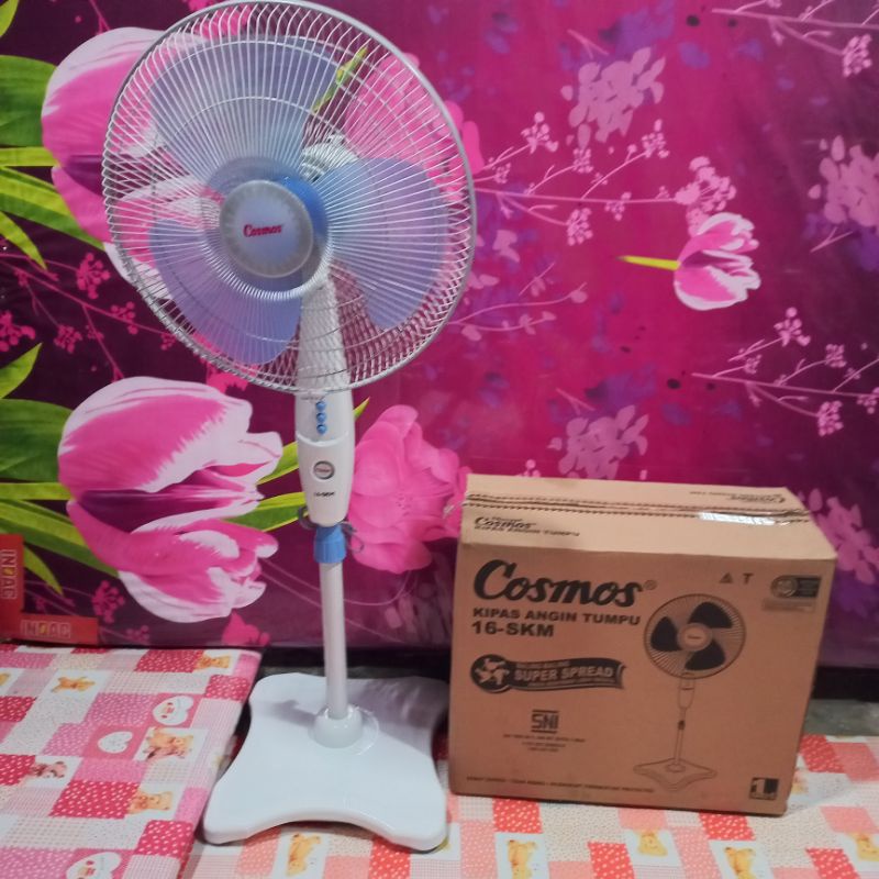Kipas Angin Berdiri Stand Fan Cosmos 16 Inch 16-SKM / 16SKM / 16 SKM