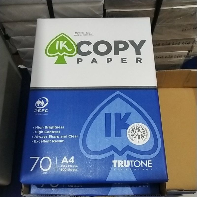 

Kertas HVS A4 70gsm Copy Paper IK