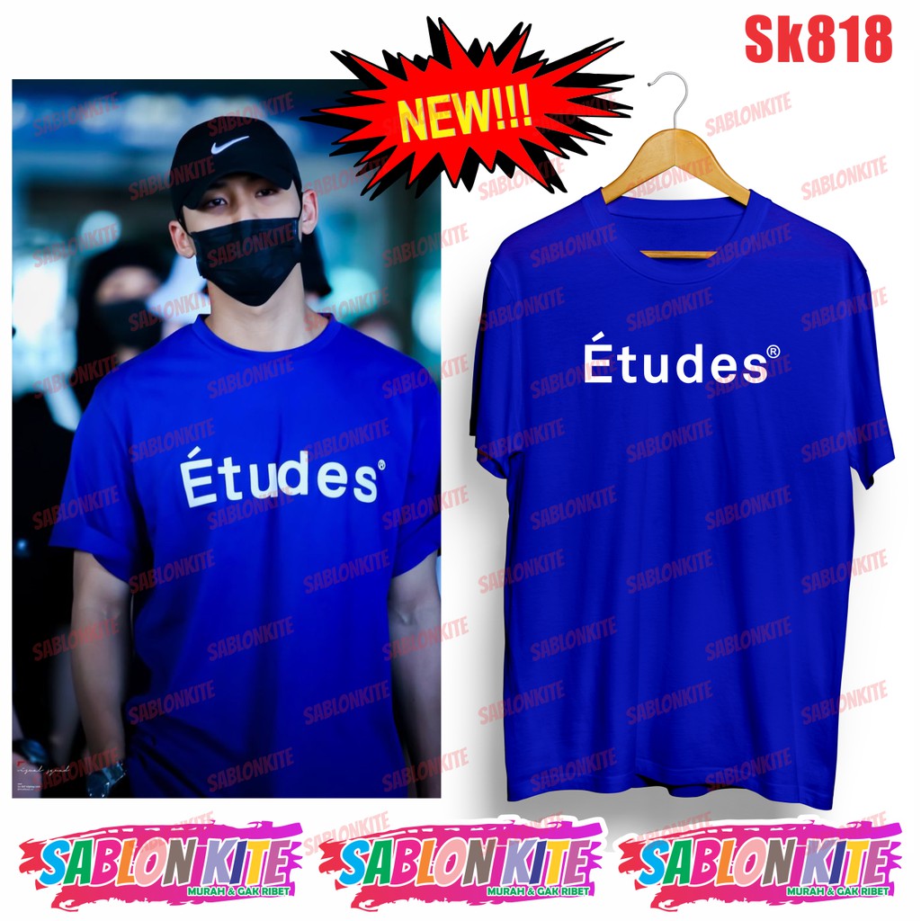 MURAH!!! KAOS ETU DE KIM MINGYU SEVENTEEN SK818 UNISEX COMBED 30S