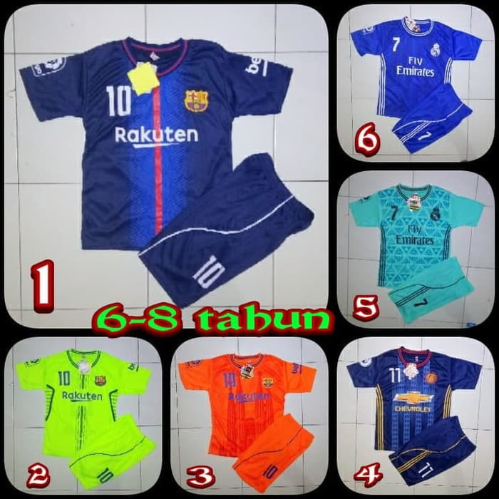 Jersey bola anak barcelona  XL