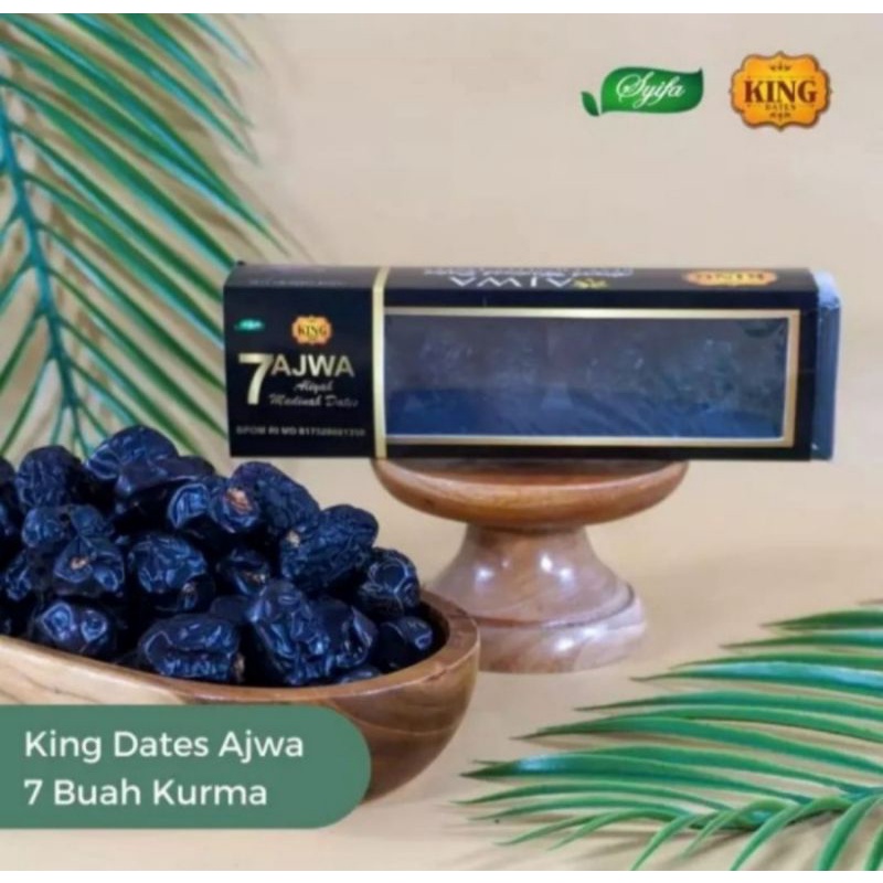 King Dates | Kurma Ajwa Isi 7 Butir | Kurma Ajwa Kurma Nabi | Kurma Nikmat | Ajwa Isi 7 Butir Kurma