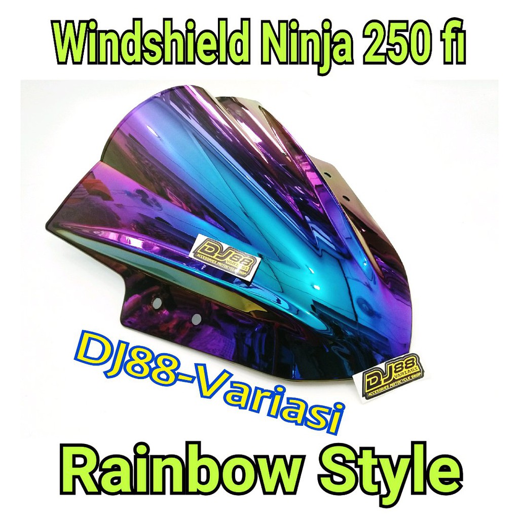 Windshield ninja 250 fi pelangi visor ninja 250 fi pelangi