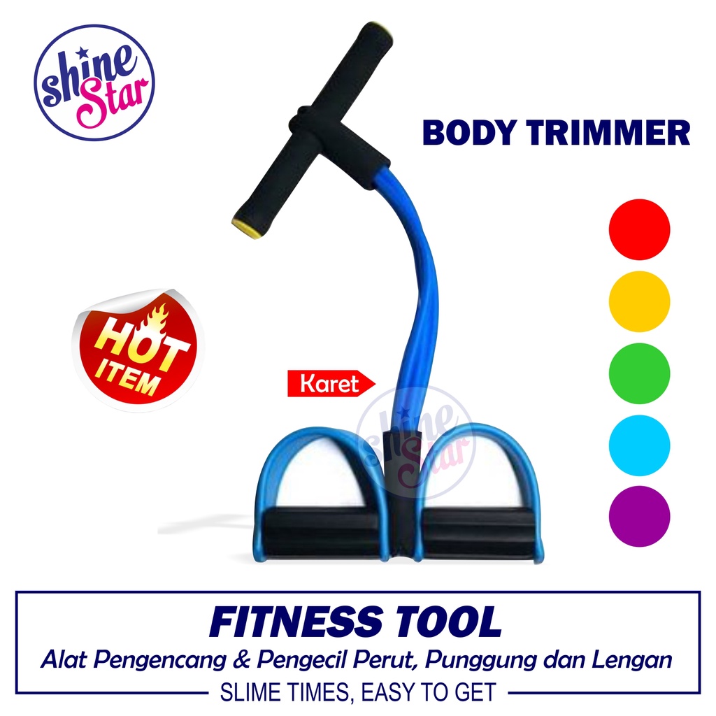 SHINE STAR - Alat Fitnes Rumah - Alat Pengecil Perut Sixpack dan Pembakar Lemak Kalori -Alat Sit Up Tummy Trimmer